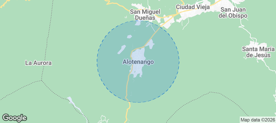 Alotenango Airbnb map